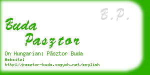 buda pasztor business card